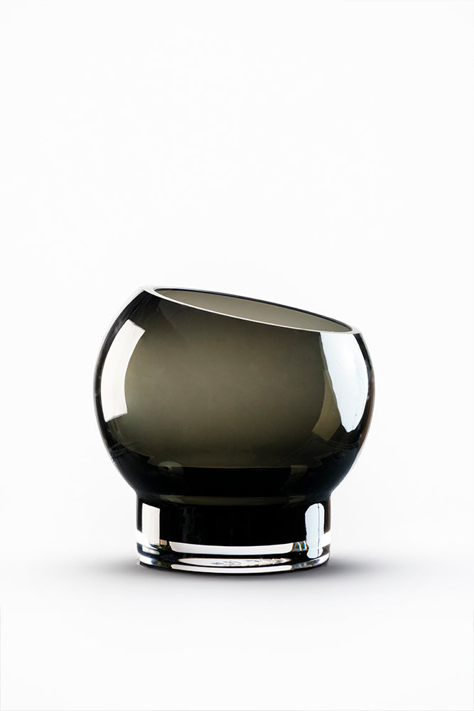 Bliss Bowl / Vase - Smoke Black