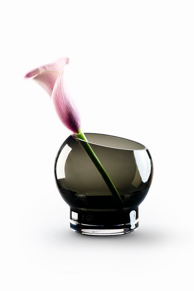 Bliss Bowl / Vase - Smoke Black