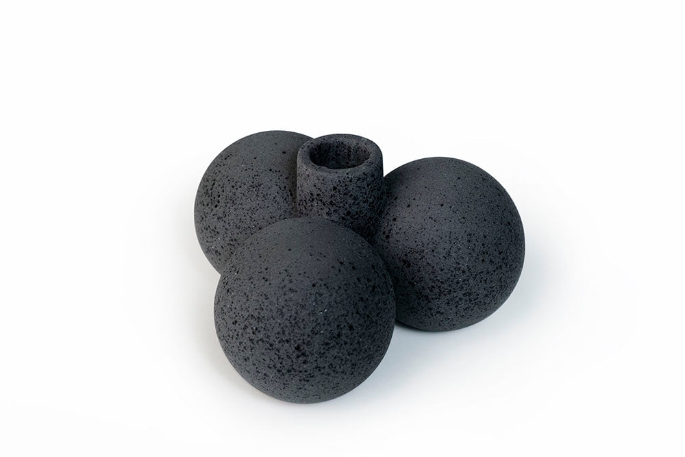 Moment Candle Holder - Black Speckle