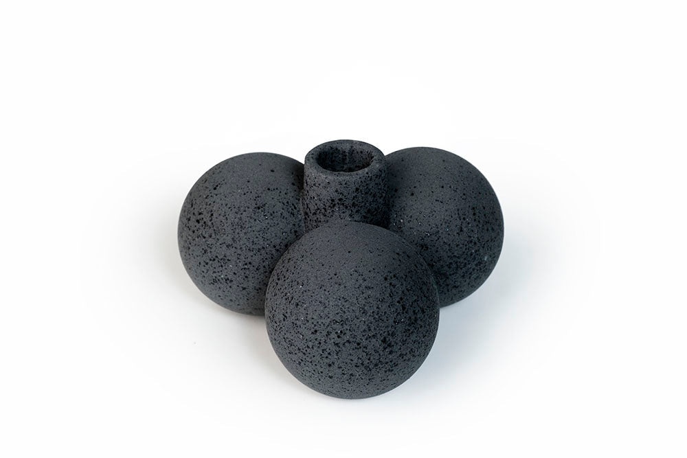 Moment Candle Holder - Black Speckle