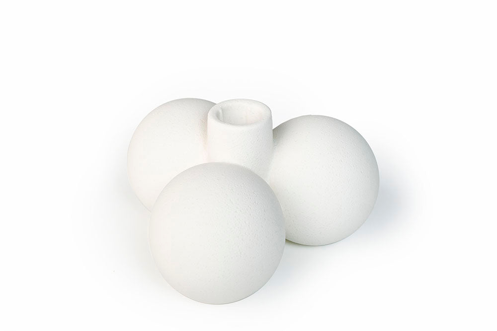 Moment Candle Holder - White Speckle