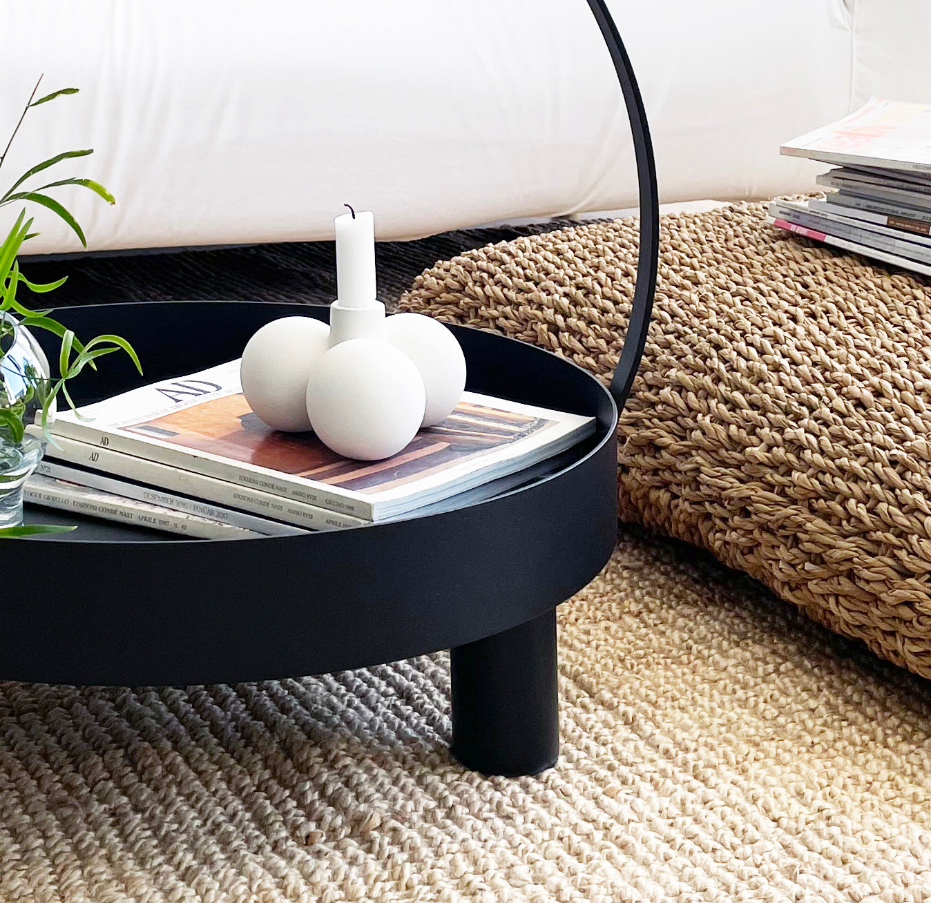 Moment Candle Holder - White Speckle