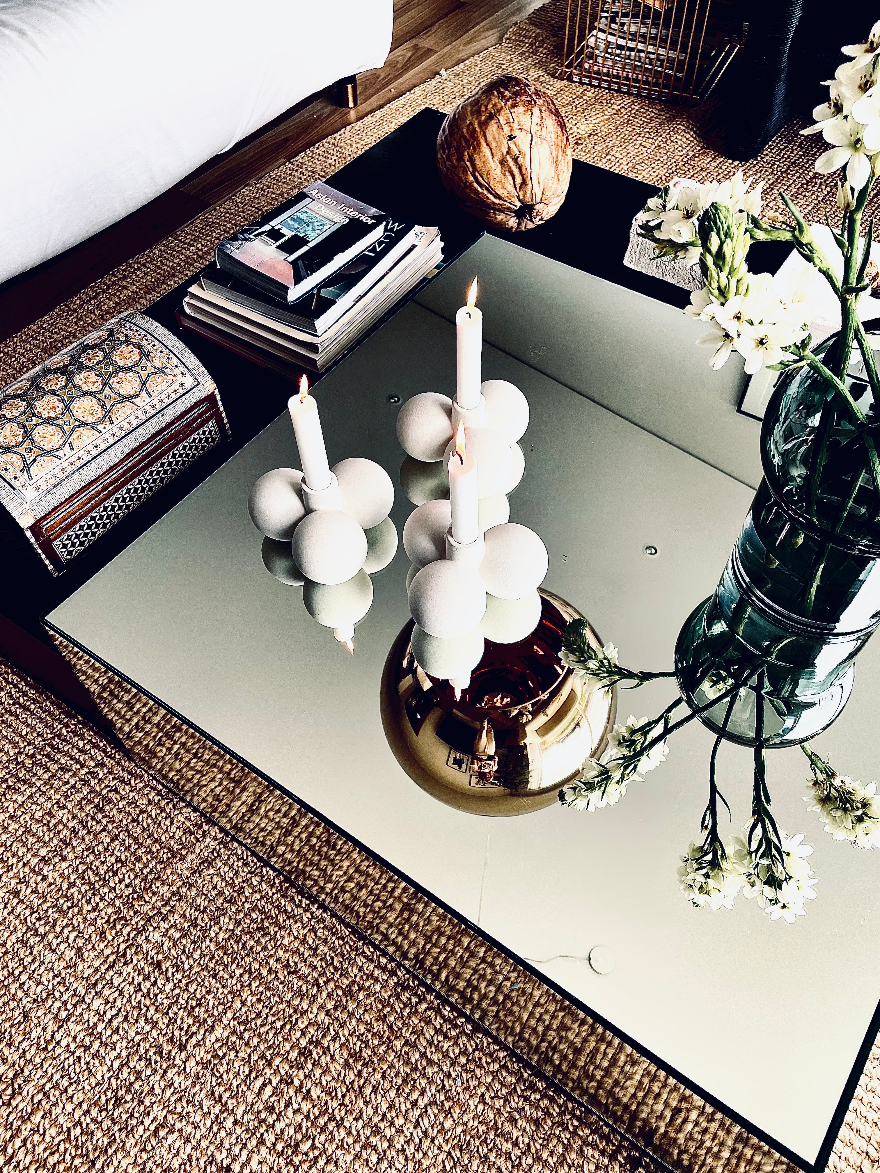 Moment Candle Holder - White Speckle