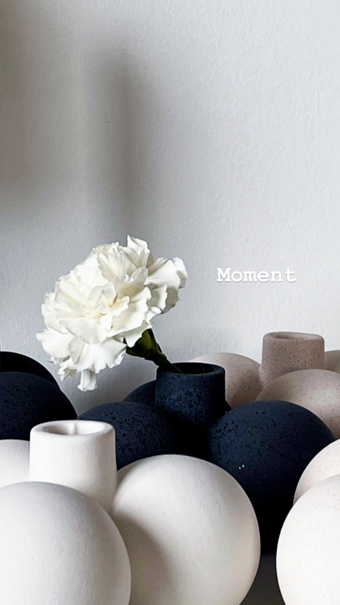 Moment Candle Holder - Black Speckle
